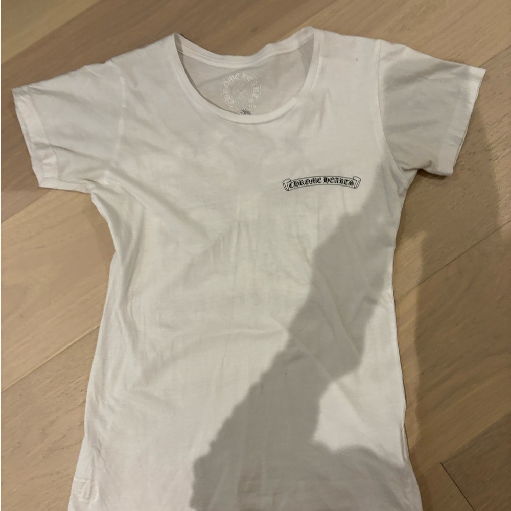 White Womens Chrome Hearts T Shirt